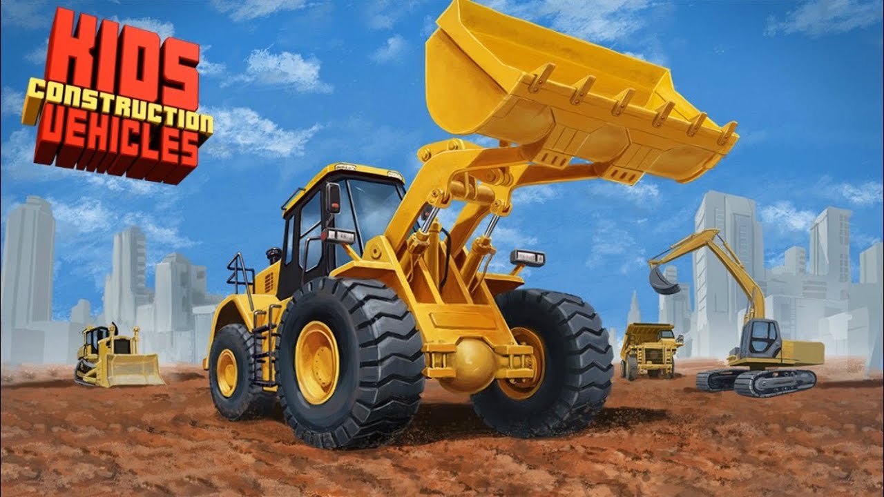 Kids Construction Vehicles HD app - Mighty Machines Construction Mighty Wheels