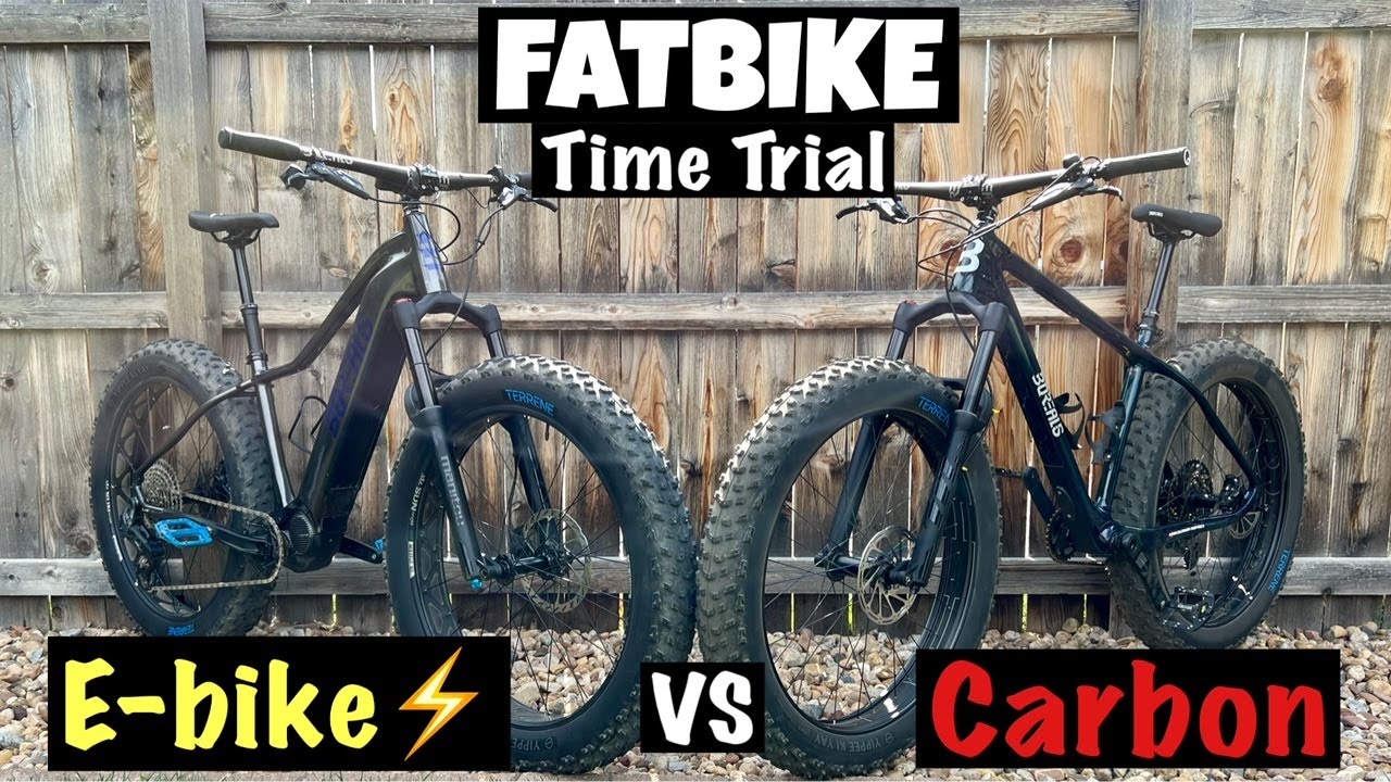 High End Carbon VS Aluminum Electric Time Trial #ebike VS #fatbike