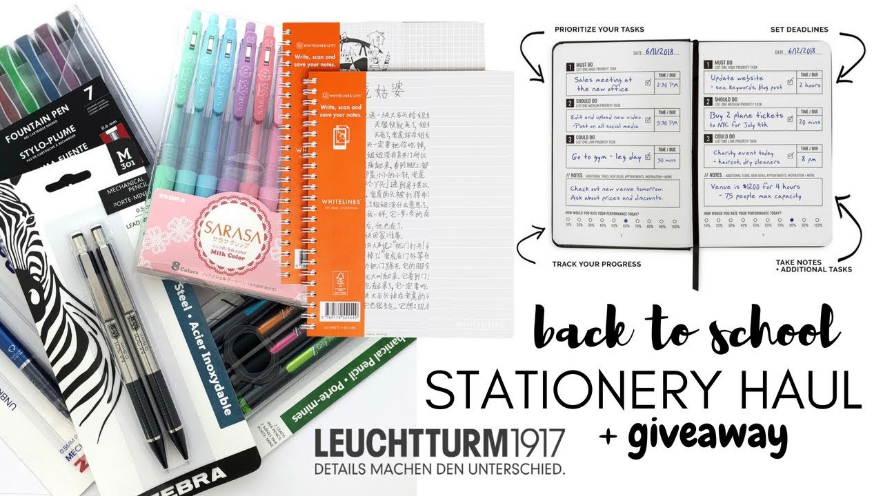 BACK TO SCHOOL HAUL 2018 + GIVEAWAY || revisign