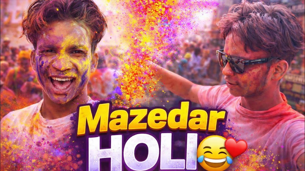 Mazedar Holi😅❤️||Vikas kashyap vlog 