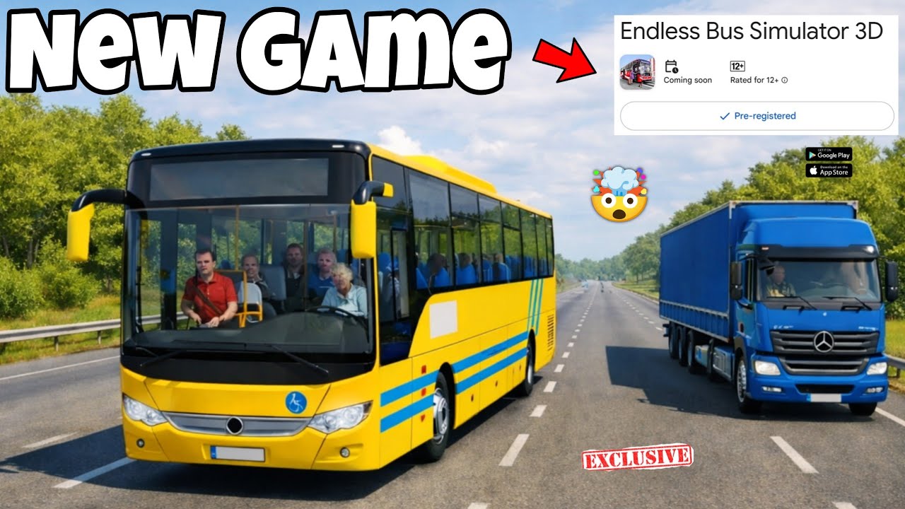 НОВАЯ ИГРА!! Бесконечный симулятор автобуса для мобильных устройств 🎉 Скоро в Playstore 🔥✅