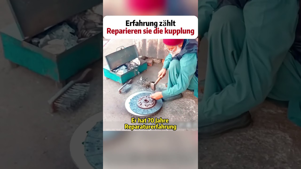 Erfahrung z&auml;hlt： Wie ein Meister eine Kupplungsscheibe repariert！  #Kupplungsscheibe #reparatur