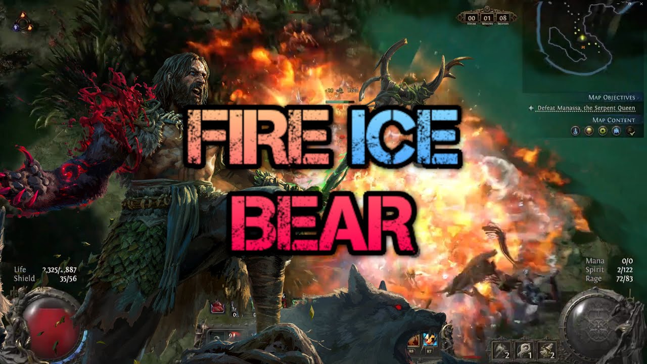 Meteor Bear unleashes Fire and Ice