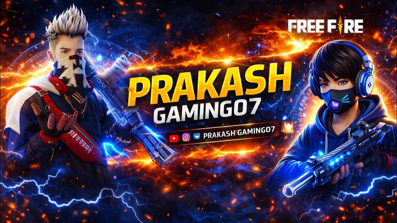 🔴 FREE FIRE 🔥 LIVE 🌿 | BR RANK PUSH | GRANDMASTER 🥵 PUSH | PRAKASH GAMING07