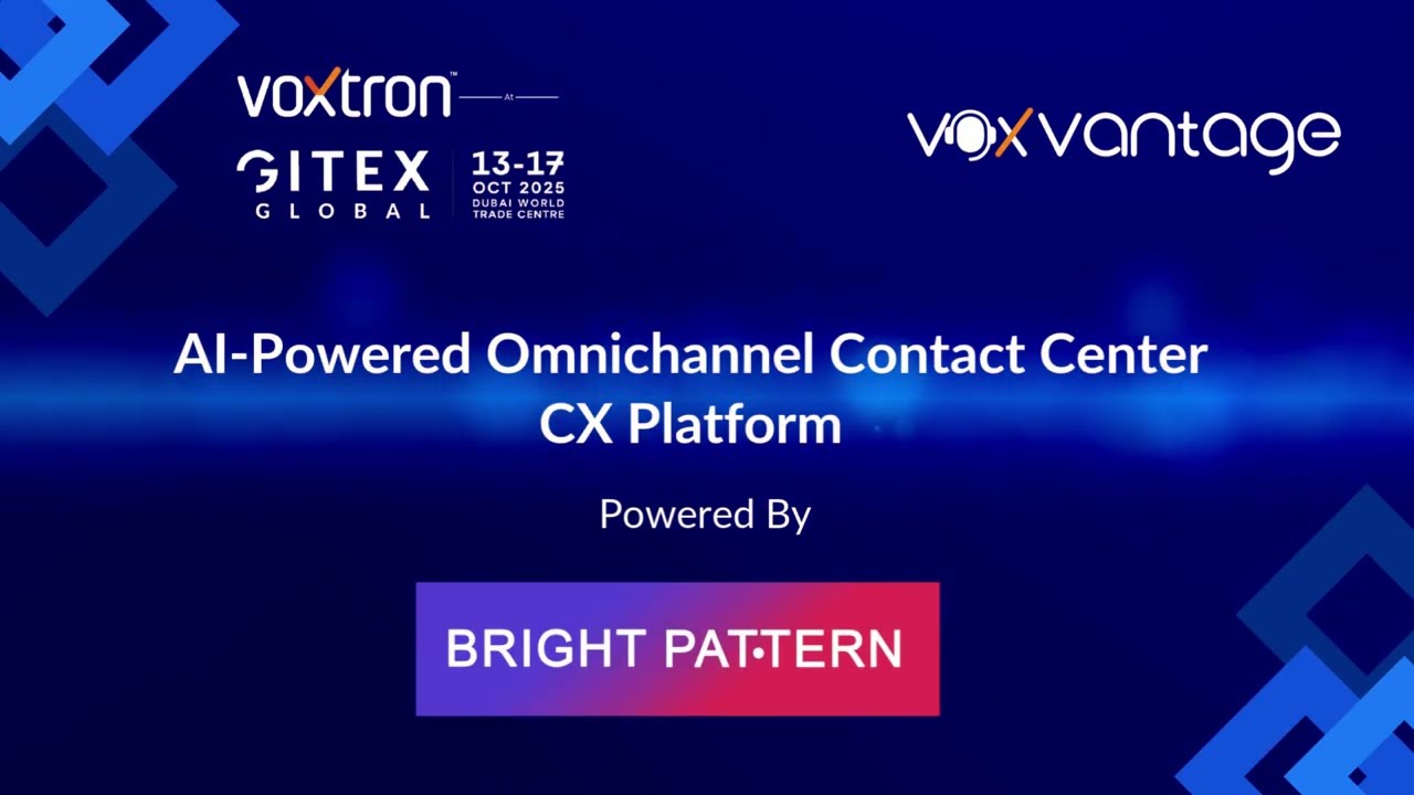Meet Voxtron @ GiTEX 2025 - AI Powered Omnichannel Contact Center CX Platform