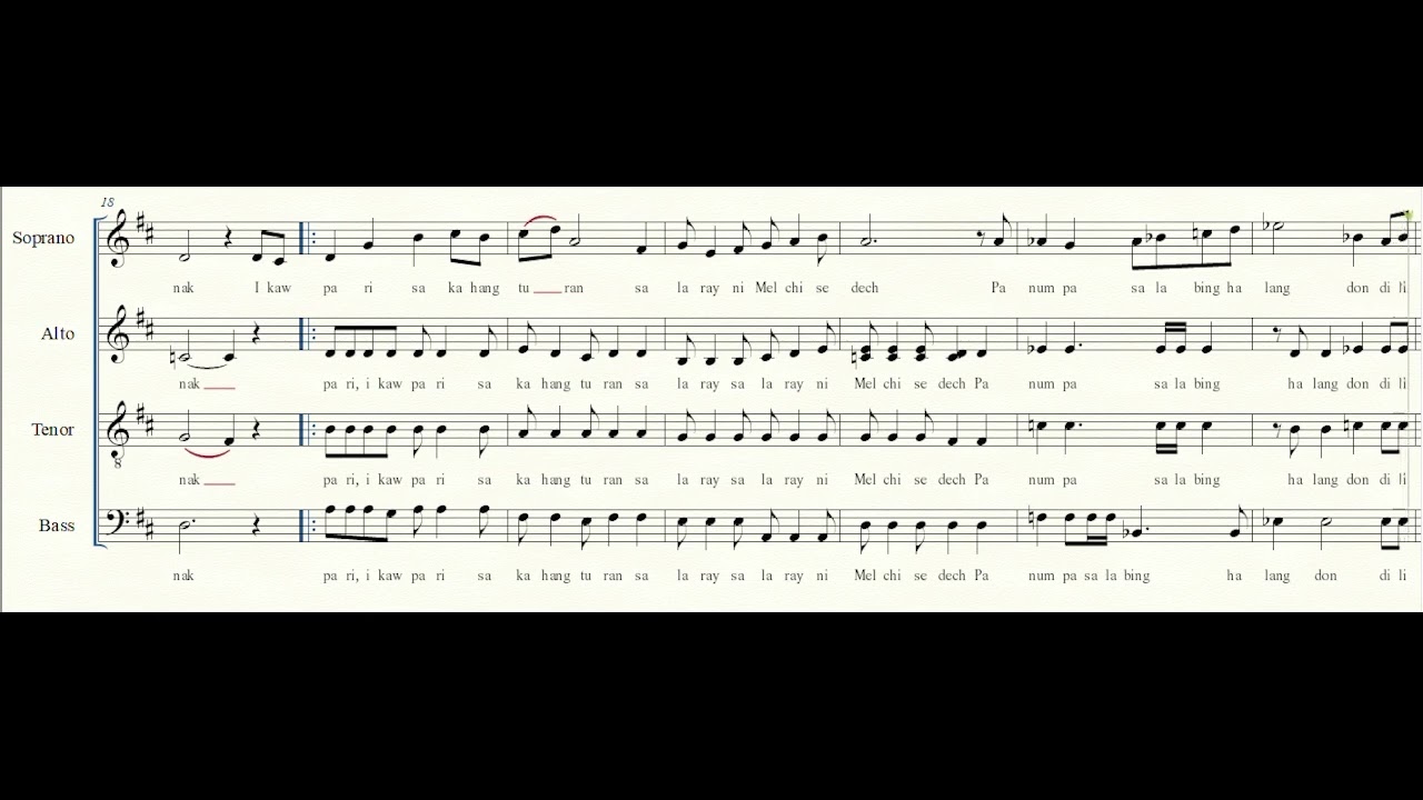 Salmo 110 Ang Dios Miingon A Capella Tenor