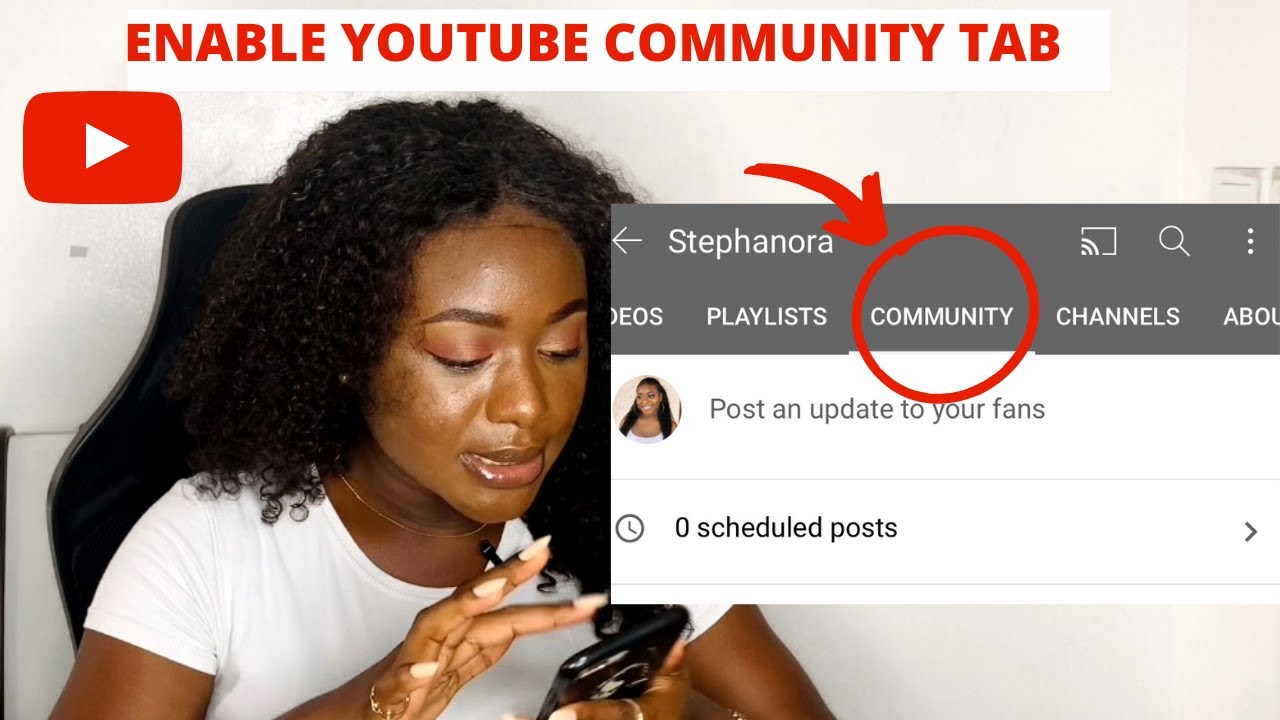 HOW TO ENABLE YOUR COMMUNITY TAB ON YOUTUBE. VERY EASY STEPS