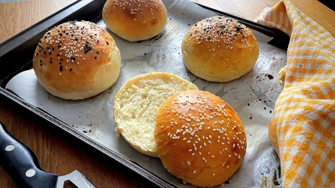 Soft Homemade Buns Recipe | Yummy Burger Buns at Home