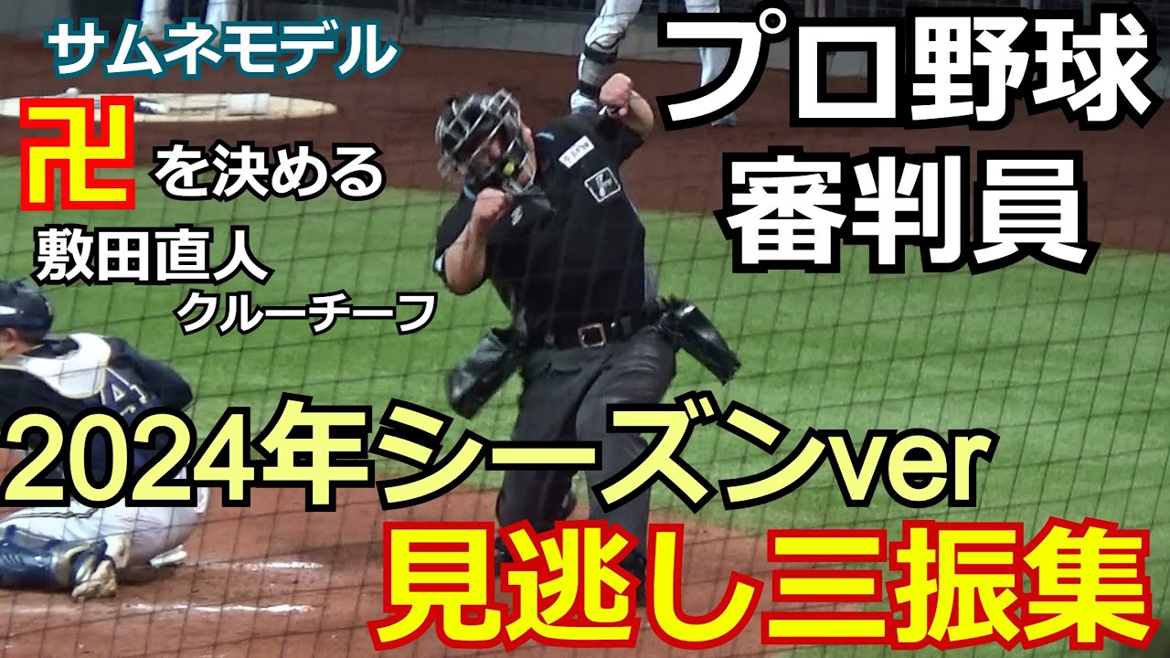 （最終回？）【2024年シーズンver】NPB審判員による見逃し三振集【すべて現地撮影 31分強】