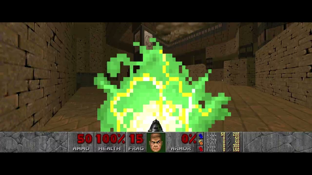 DOOM 2 DEATHMATCH 2v2 (green and brown vs red and gray)