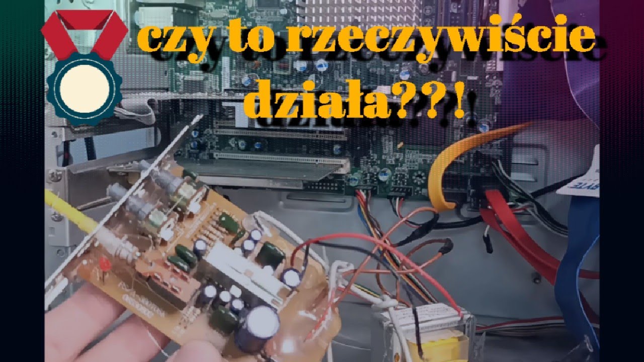 ZROBIŁEM WŁASNĄ KARTĘ DZWIĘKOWĄ + ROZWIĄZAŁEM TAJEMNICZY PROBLEM Z KOMPUTEREM !!!