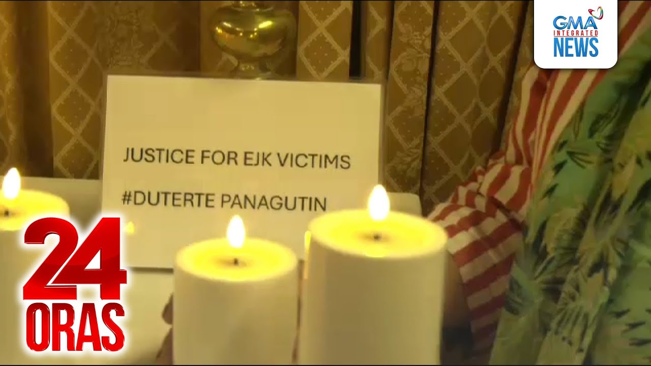 Kaanak ng mga EJK victims, nag-candle lighting bilang patuloy na panawagan sa hustisya | 24 Oras