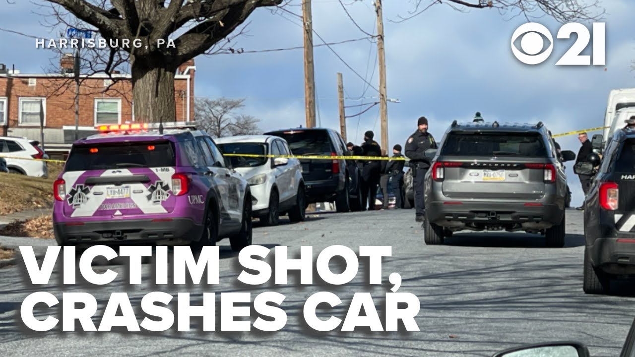 Gunshot victim dies after crashing car while driving away from Harrisburg scene