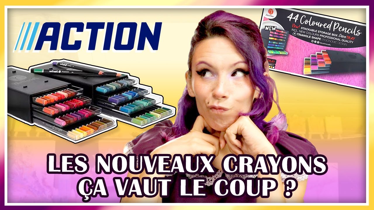 HAUL ACTION -🌟 I Test des nouveaux crayons de couleurs Deco Time 🎨 I DÉGRADÉ et ILLUSTRATION I