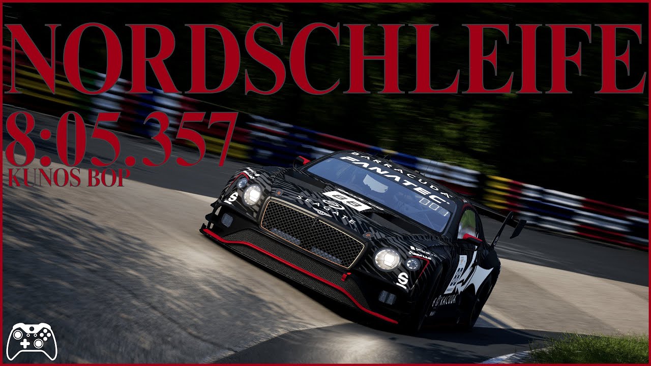 ACC Nordschleife gamepad hotlap - Bentley Continental GT3 8:05.3
