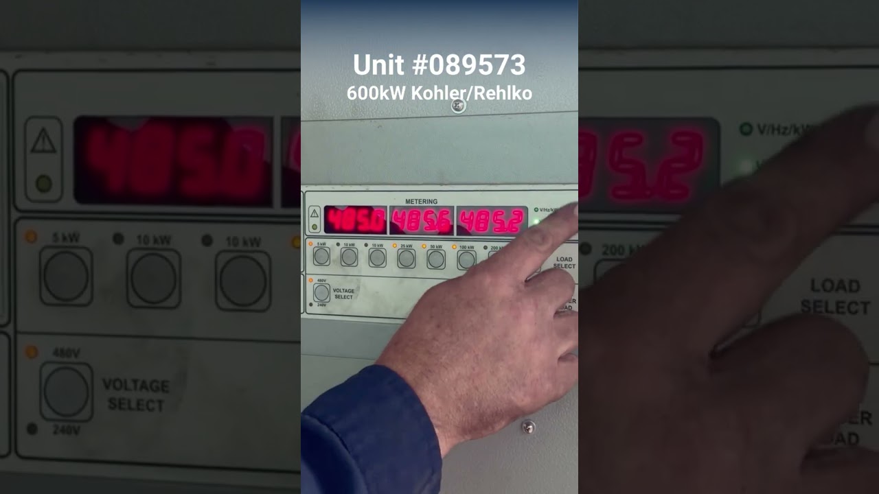 600kW Kohler Diesel Generator | Load Bank Test | Unit 089573