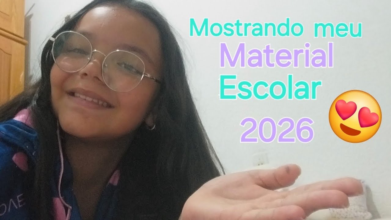 Mostrando meu material Escolar de 2026🥰💫