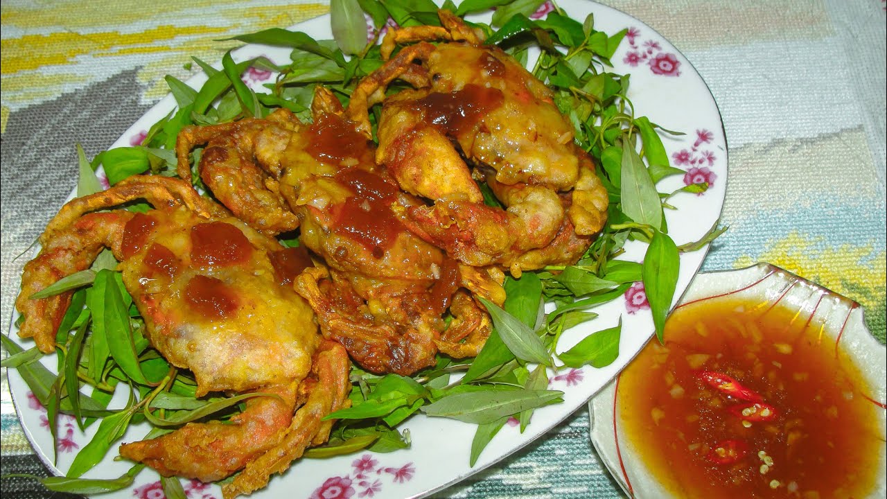 Cua lột chiên giòn sốt me