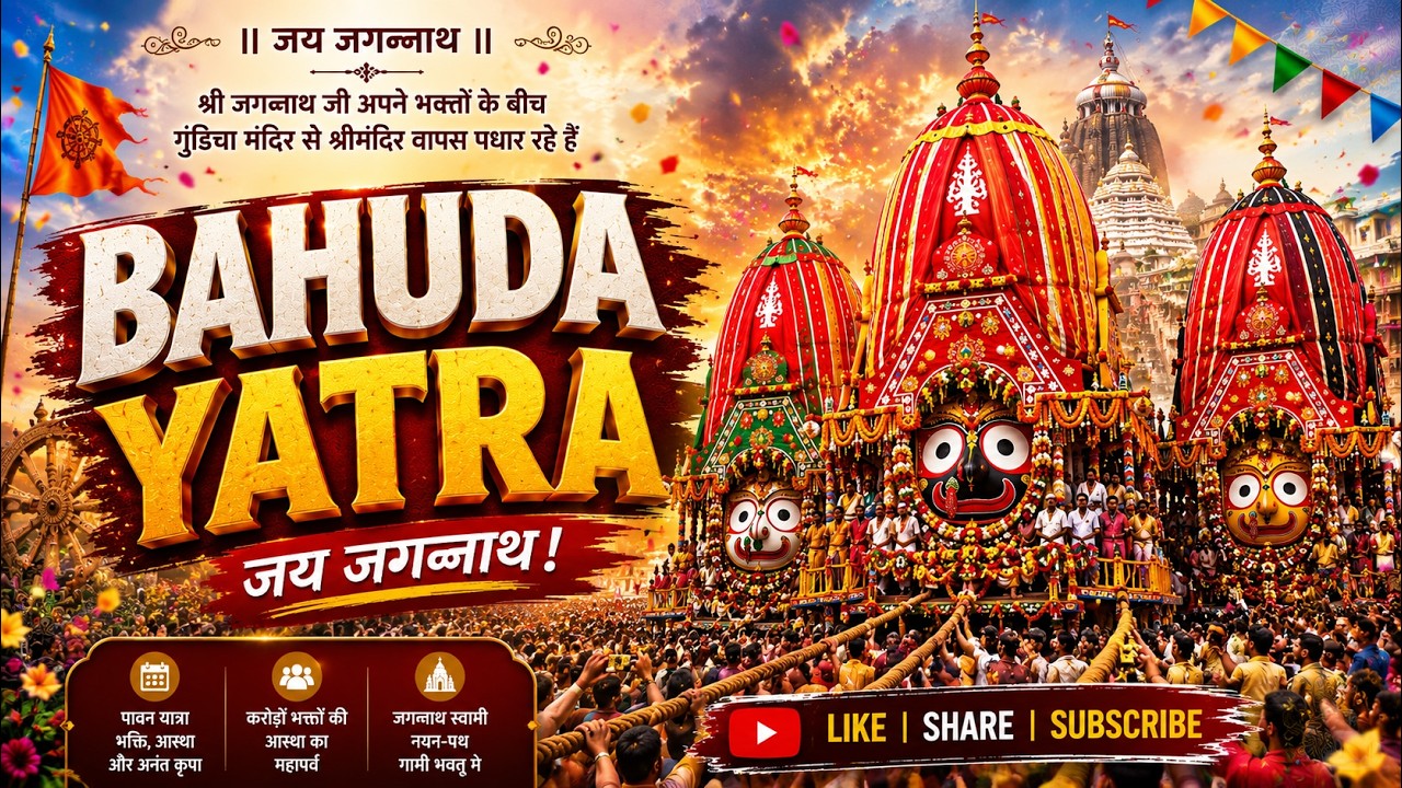 𝐁𝐚𝐡𝐮𝐝𝐚 𝐘𝐚𝐭𝐫𝐚 𝟐𝟎𝟐𝟔 Live | 𝐉𝐚𝐠𝐚𝐧𝐧𝐚𝐭𝐡 Ratha 𝐘𝐚𝐭𝐫𝐚 𝟐𝟎𝟐𝟔 | Return Car Festival Puri