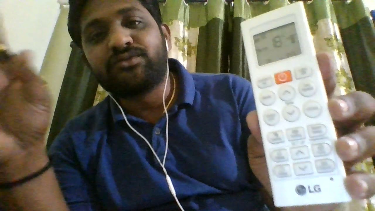 LG AC Remote control operation 1.5 Ton dual inverter in Telugu