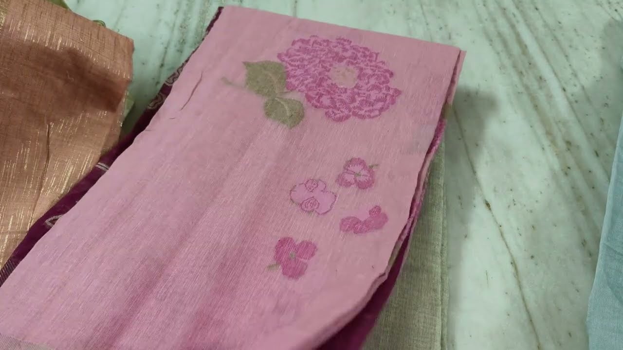 Jamdani dress material sets 600...☎️7995936654