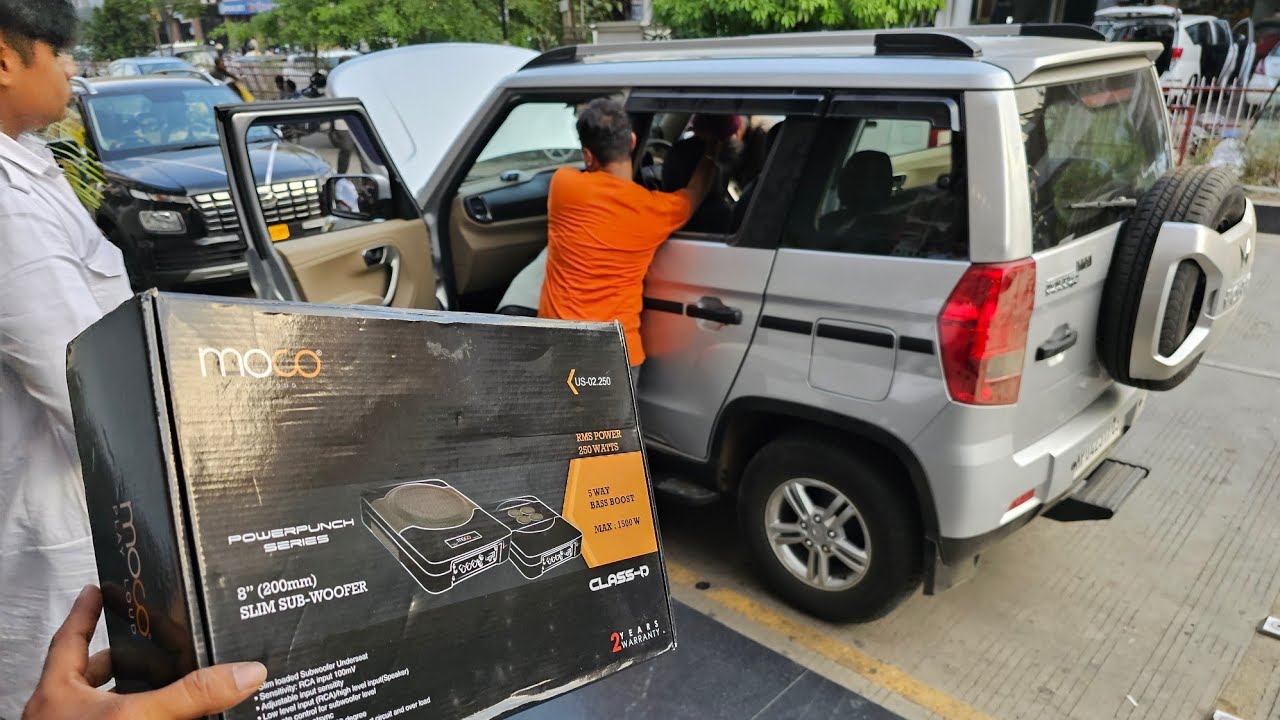 Mahindra Bolero Neo | Moco Under Seat Woofer Installation with Worldtech Amp Kit 🔥 62687 77684