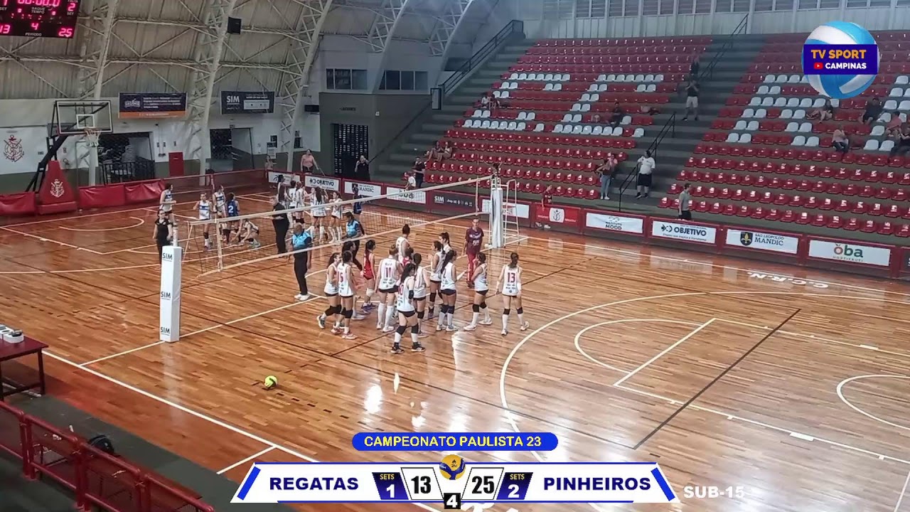 REGATAS x PINHEIROS  - SUB-15 - CAMPEONATO PAULISTA - FEDERA&Ccedil;&Atilde;O -  TV SPORT CAMPINAS