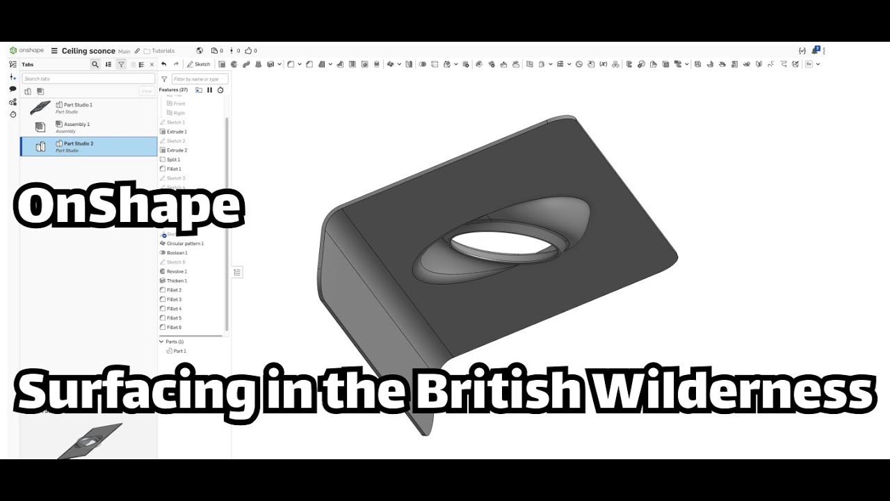 Onshape Tutorial - Surfacing and lofts (Beginner surfacing)