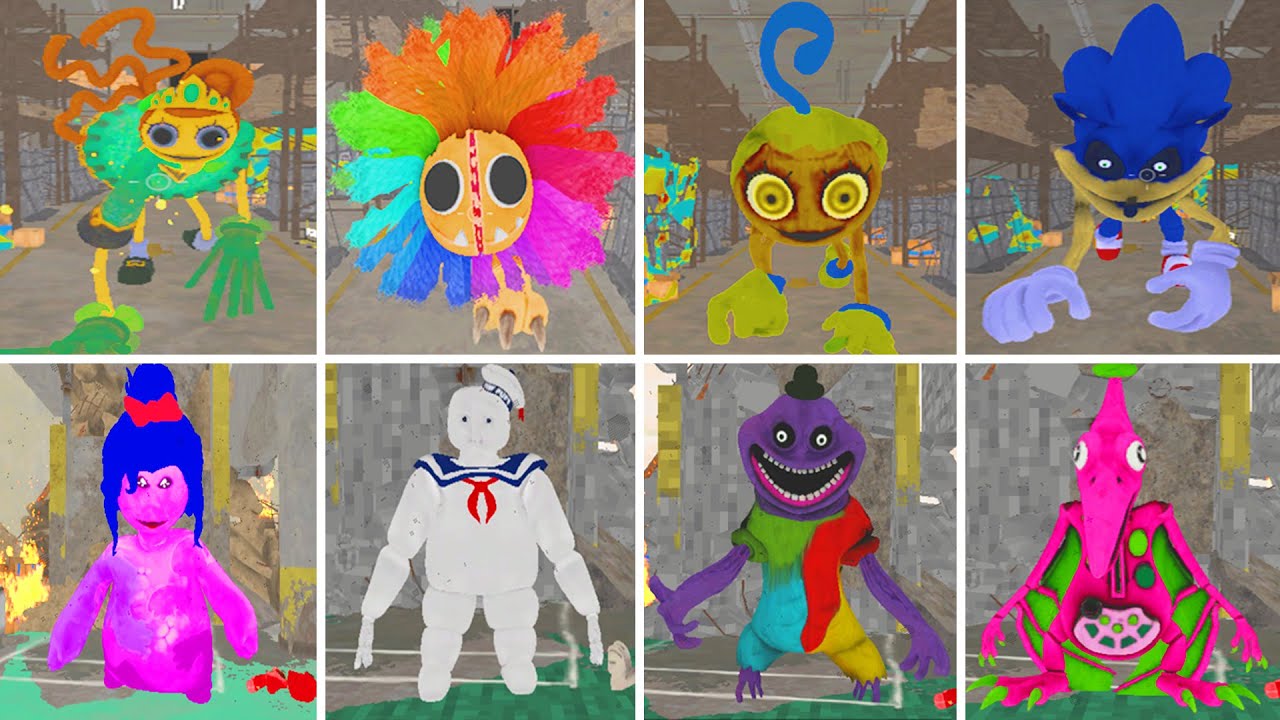 Poppy Playtime Chapter 4 New Update -Yarnaby (SONIC BIG),Doey Boss (Electodactyl,Patient,DoughmanFe)