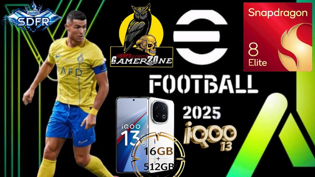 Efootball Mobile IQOO 13 High Graphics Snapdragon 8 Elite Gameplay