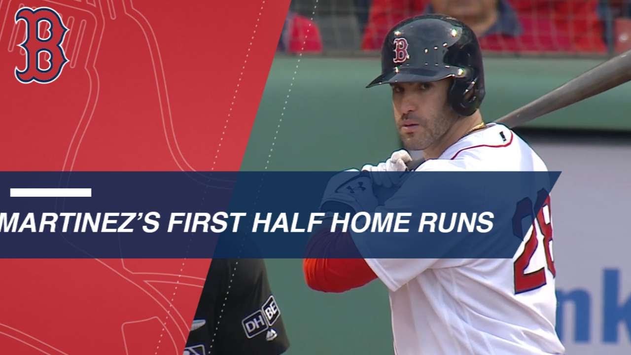 J.D. Martinez crushes 29 home runs in the first half