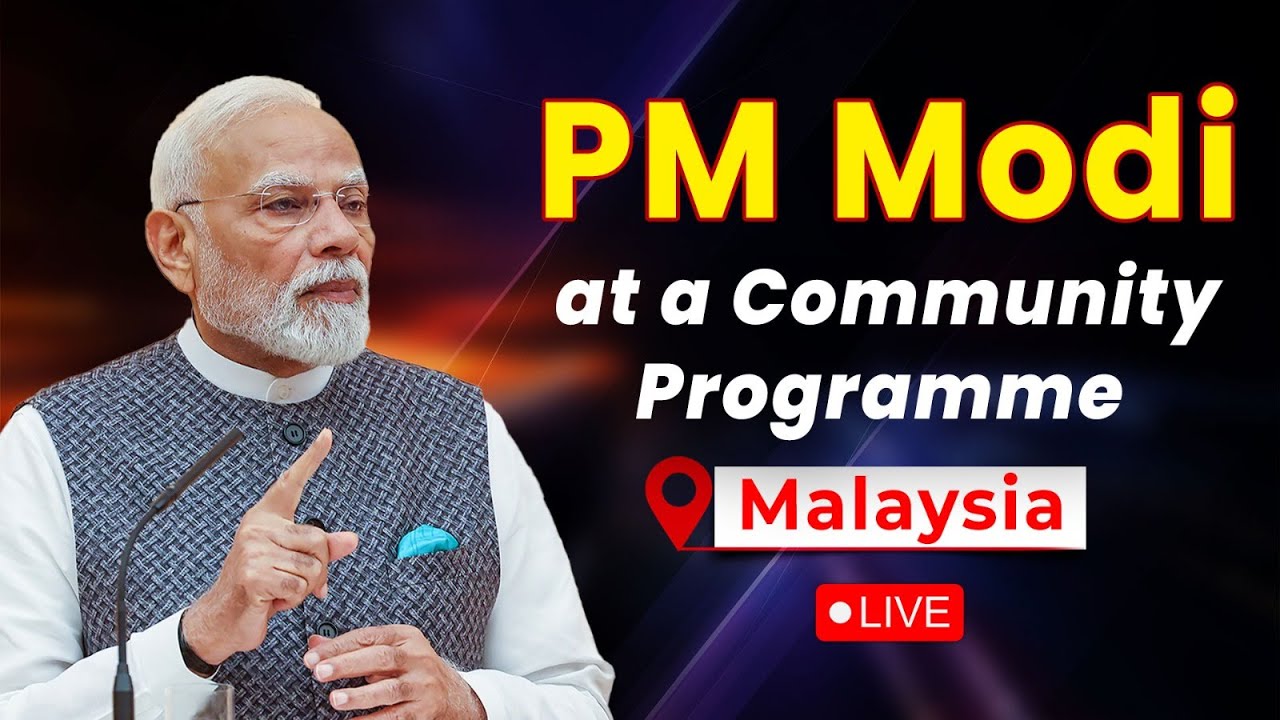 LIVE: PM Narendra Modi participates in a community programme in Kuala Lumpur, Malaysia