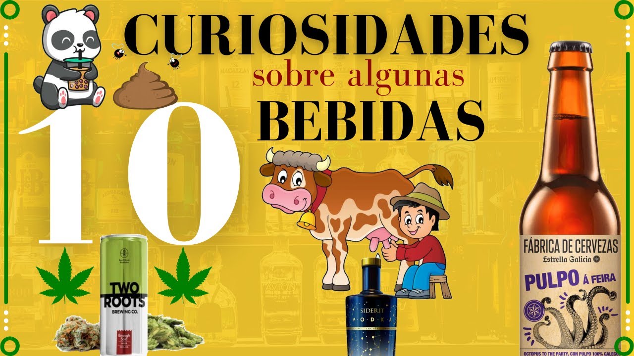 🔟&iexcl;10 CURIOSIDADES sobre algunas BEBIDAS que NO CONOCIAS! 👈