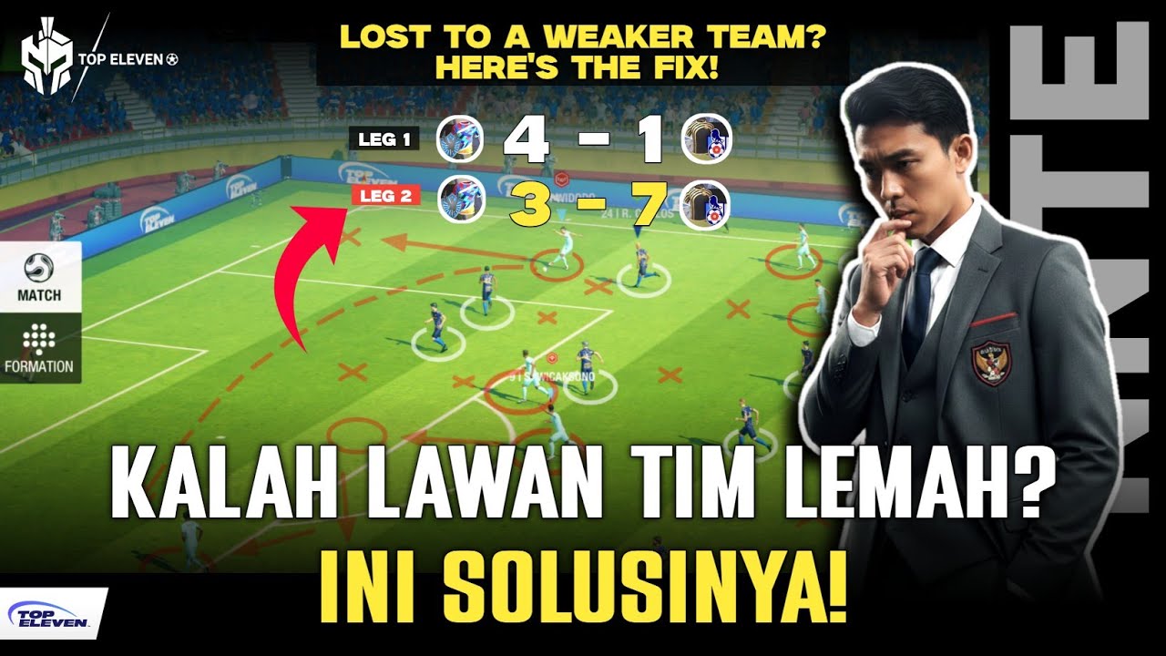 Kalah Telak Lawan Tim Lemah? Ini Solusinya!  🔥  Top Eleven 2026