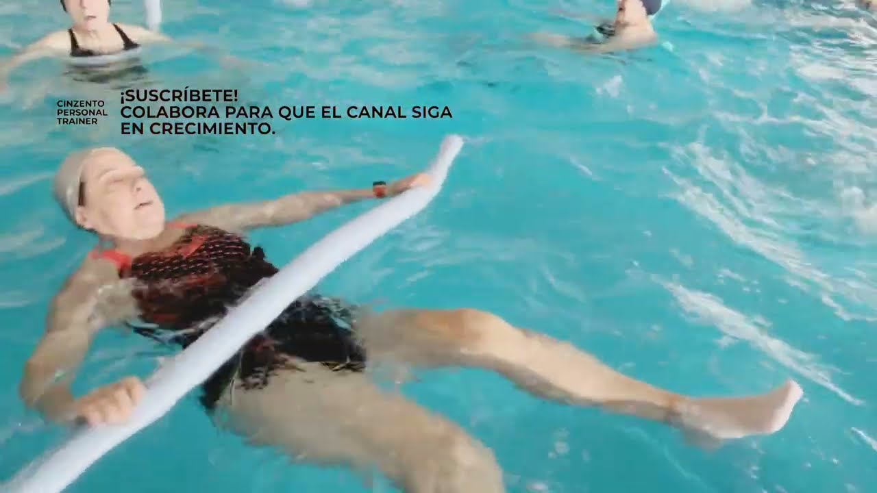 AQUAFITNESS, AQUAGYM E HIDROGINASTICA: +10 ejercicios de abdominales, con el churro, pata ti.