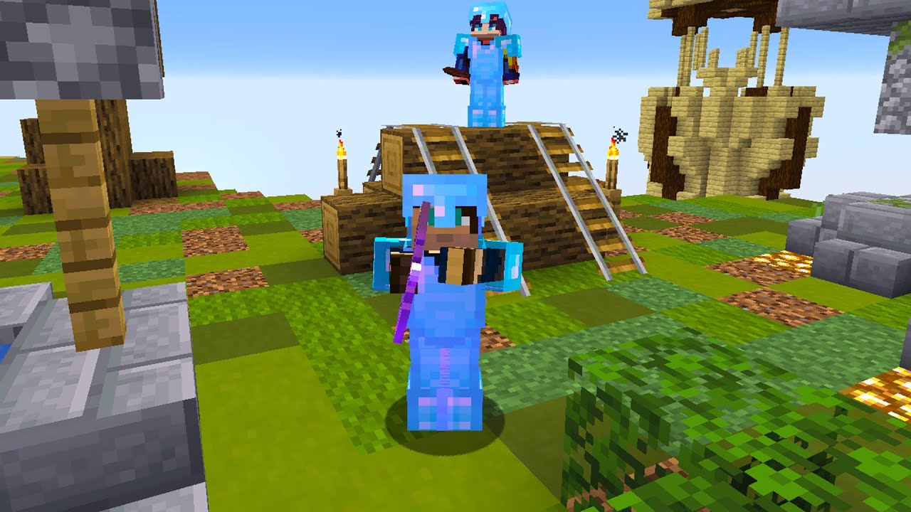 HARM VS KIJKERS BATTLE! - Minecraft Skyblock