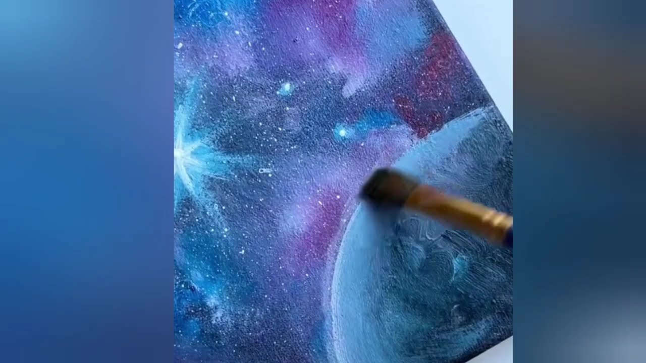 Galaxy einfach und schnell malen- für Anfänger- gelingt immer