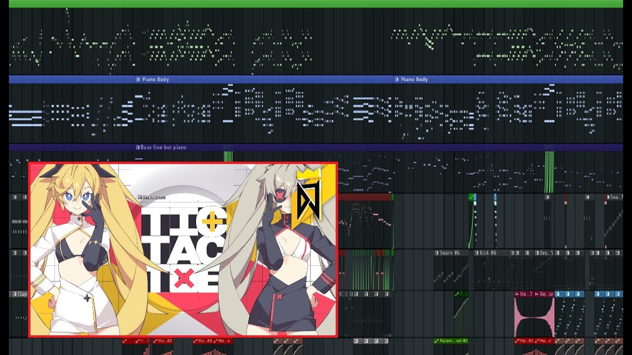 I tried to copy Tic! Tac! Toe! by TAK x Corbin but mainly with piano