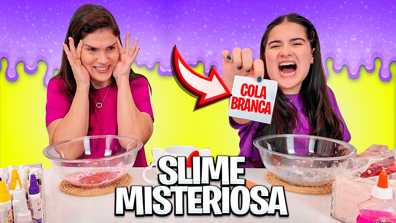 SLIME MISTERIOSA * ELA FEZ SLIME SEM COLA!