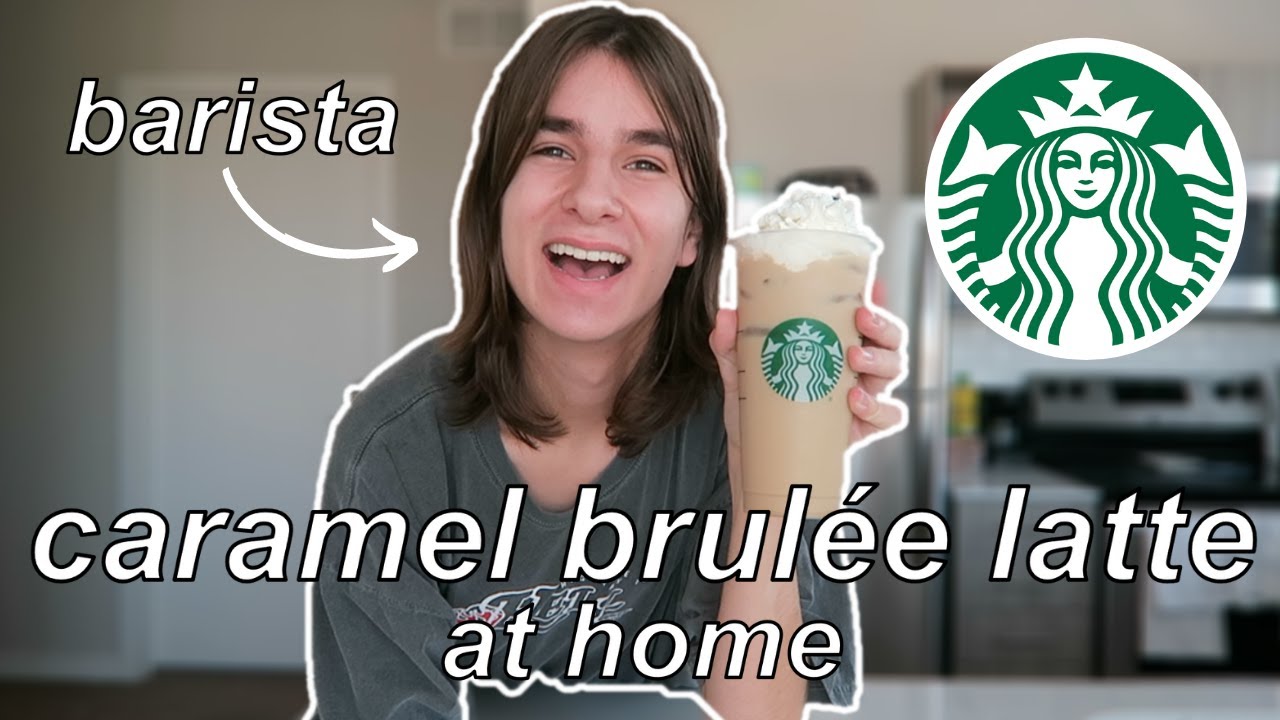 How To Make A Starbucks Caramel Brulée Latte At Home // by a barista