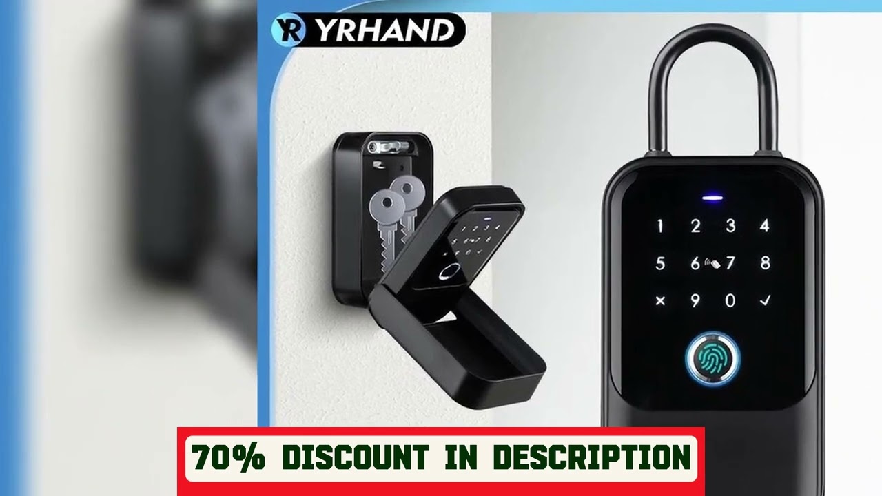 A must-have product! TTlock Smartkey Lock Box Wireless Electronic Key Safe with Digital Code App C