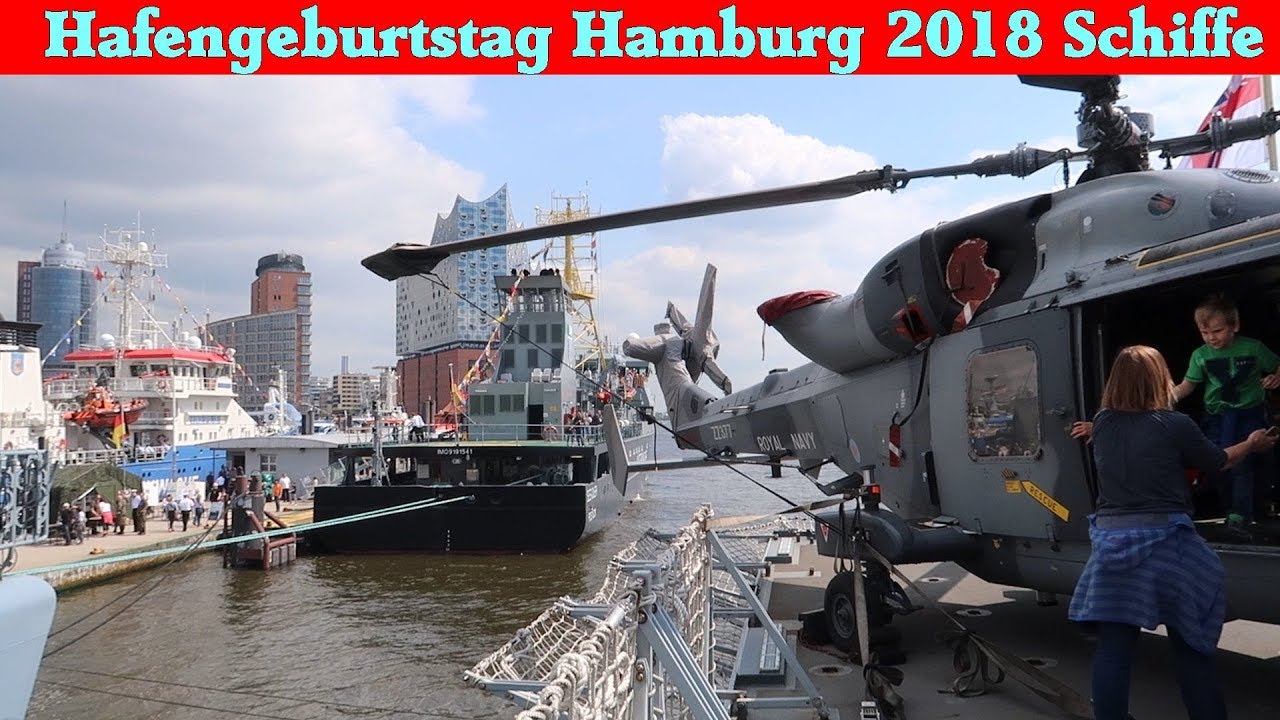 Hafengeburtstag Hamburg 2018 - Schiffe im Hamburger Hafen