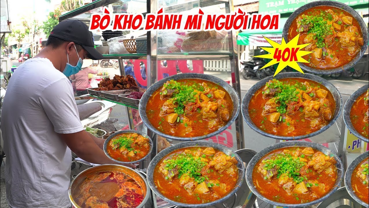 Anh Trai bán Bò Kho Siêu Ngon Bình Dân Trên Đường Phố Sài Gòn