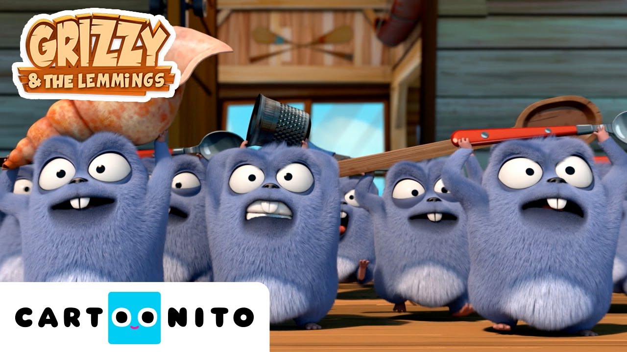 Grizzy e os Lemingues | Do lado dos caranguejos | Cartoonito