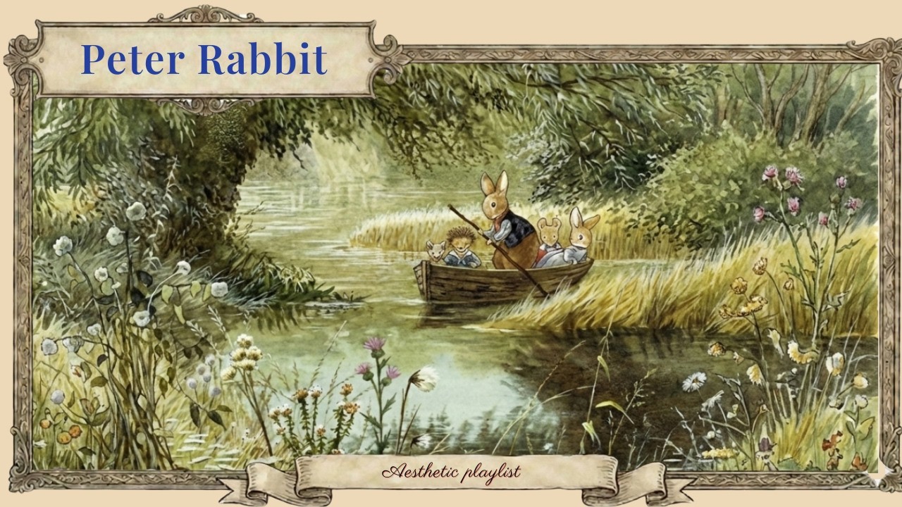peter rabbit | drifting along the quiet river (calm storybook music)