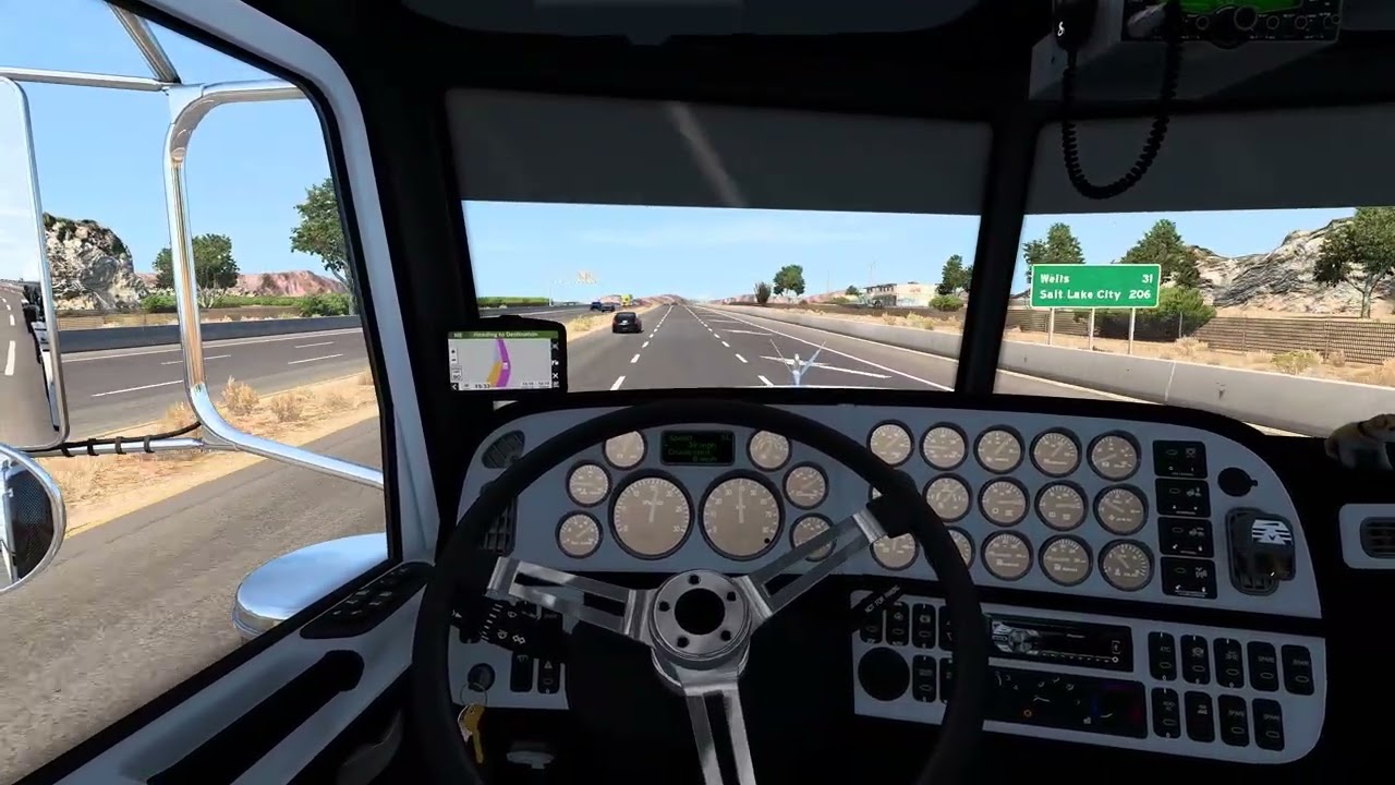 American Truck Simulator: Peterbilt 63 700mi delivery