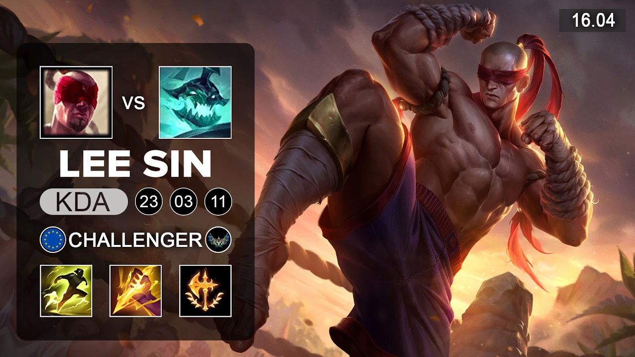 Lee Sin vs Hercarim Jungle - EUW Challenger - Patch 16.04 Season 16
