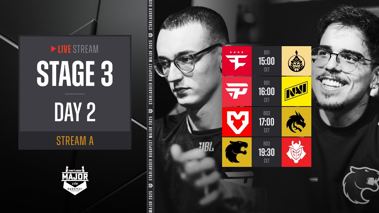 [2/2] English Stream A | StarLadder Budapest Major 2025 - Stage 3 - Day 2