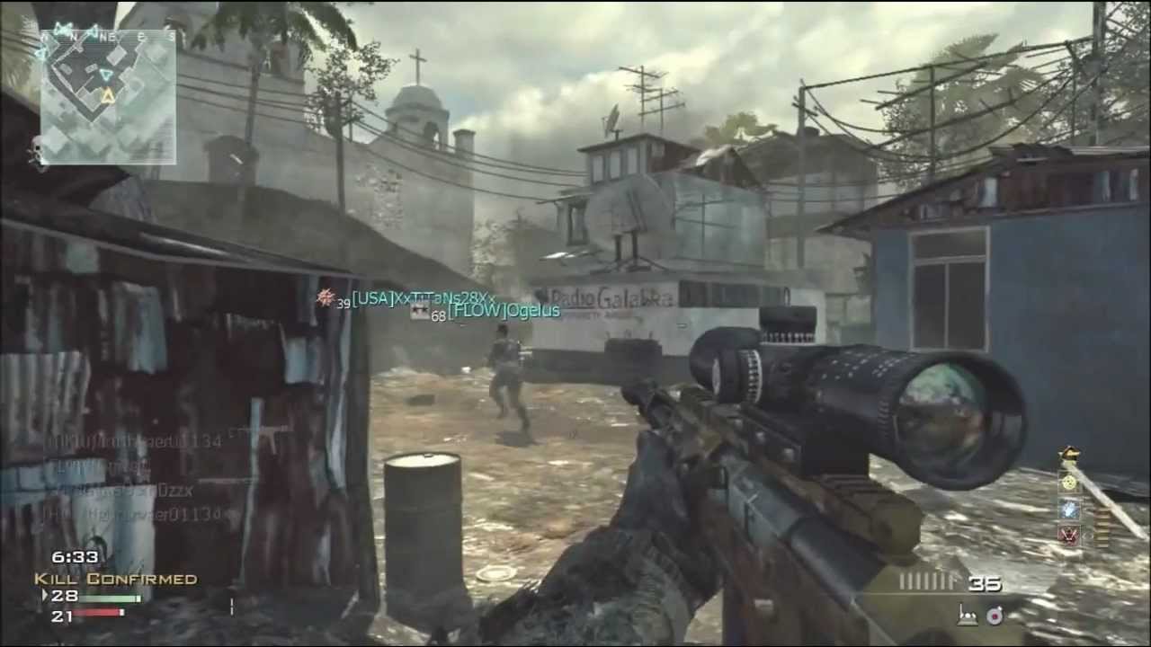 Call of Duty MW3 - AS50 Sniper MOAB - Challenge #2 Complete!