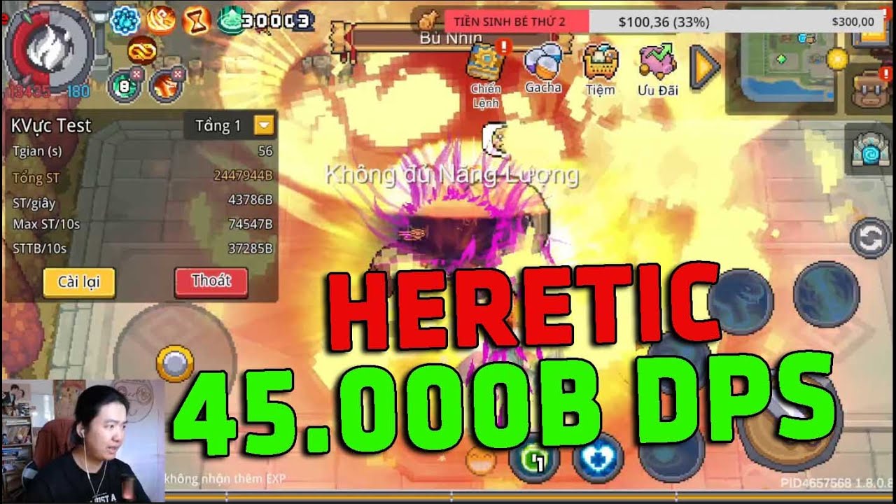 BUILD HERETIC 45.000B DPS Val VÔ CỰC Của Em Nguyên